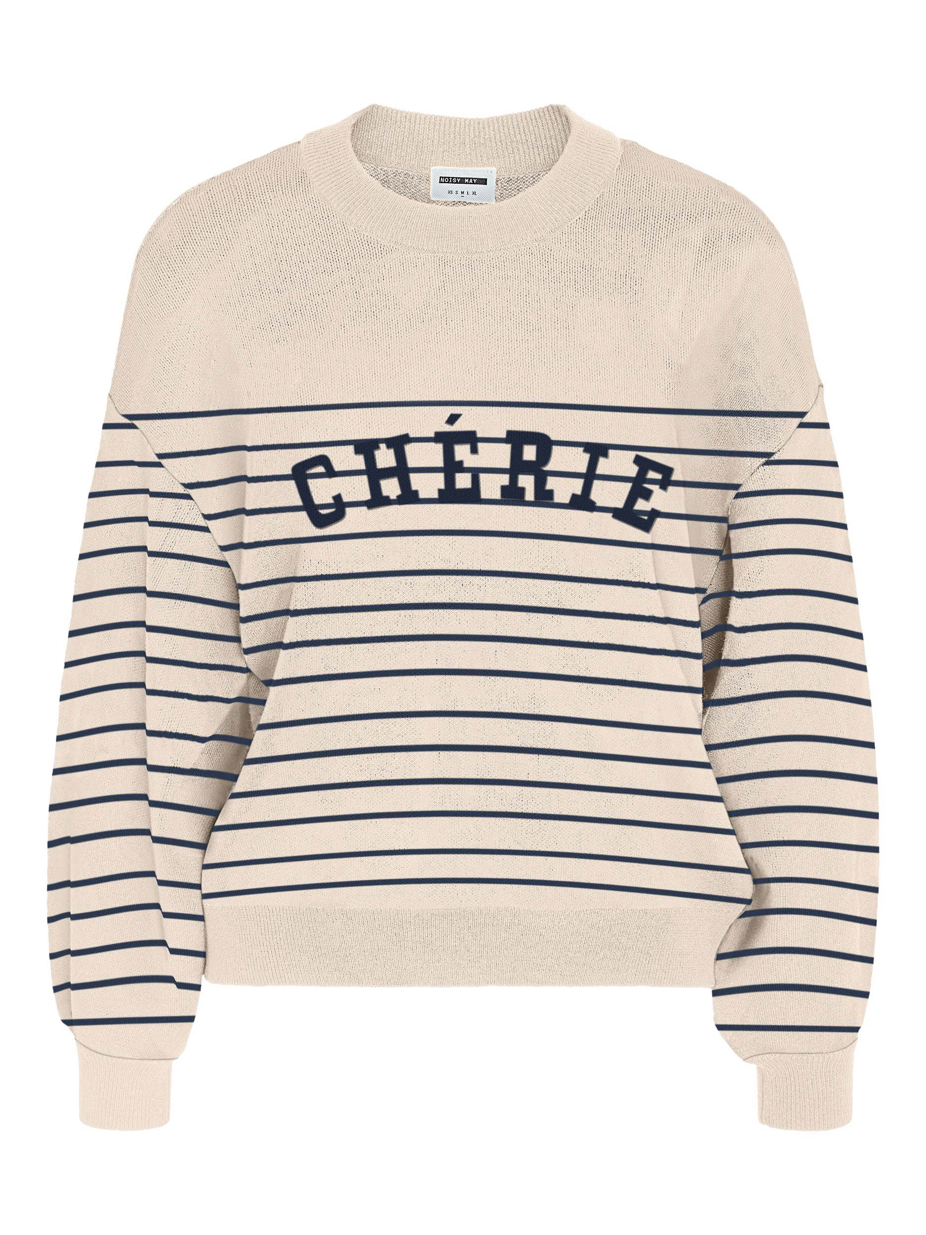 Round-neck Knitwear Noisy May , Beige , Dames