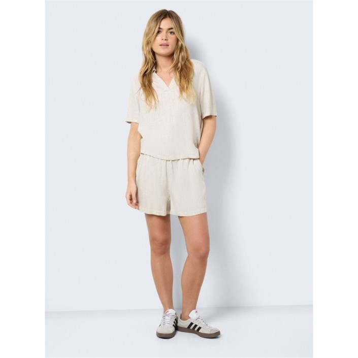 Noisy May NMLEILANI HW SHORTS WVN NOOS Natural | Freewear NMLEILANI HW SHORTS WVN NOOS - www.freewear.nl - Freewear