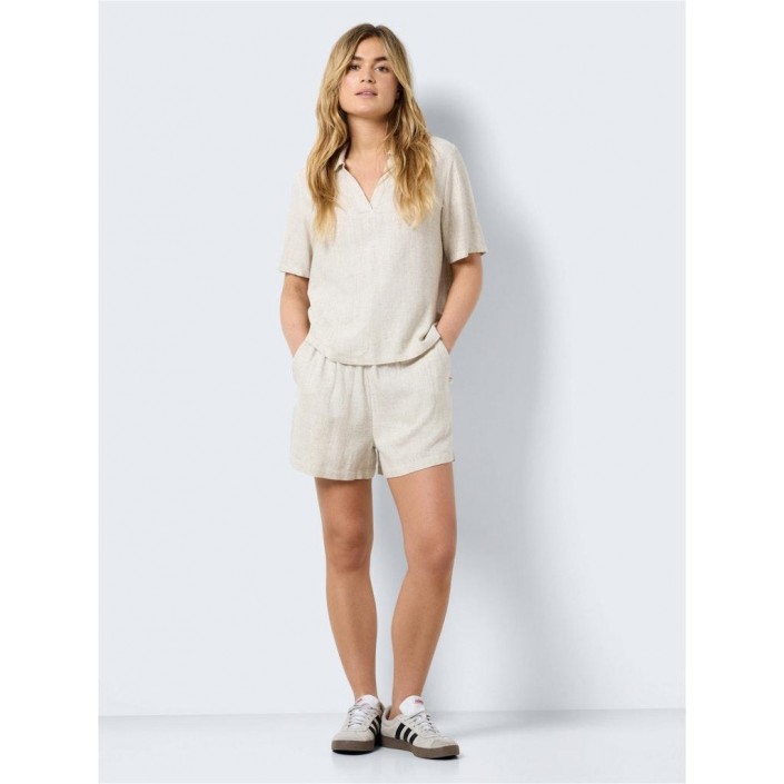 Noisy May NMLEILANI HW SHORTS WVN NOOS Natural | Freewear NMLEILANI HW SHORTS WVN NOOS - www.freewear.nl - Freewear