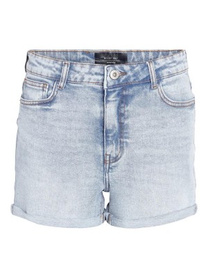 Noisy May NMMONI HW DNM SHORTS AZ359LB NOOS Light Blue Denim | Freewear NMMONI HW DNM SHORTS AZ359LB NOOS - www.freewear.nl - Freewear