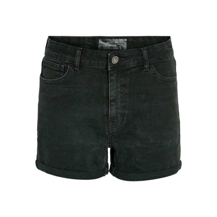 Noisy May NMMONI HW DNM SHORTS AZ360BL NOOS Black Denim | Freewear NMMONI HW DNM SHORTS AZ360BL NOOS - www.freewear.nl - Freewear