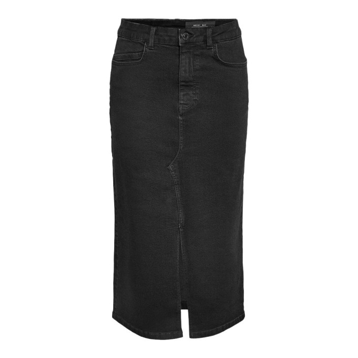 Noisy May NMKATH NW SLIT MIDI SKIRT VI478BL N: Black Denim | Freewear NMKATH NW SLIT MIDI SKIRT VI478BL N: - www.freewear.nl - Freewear