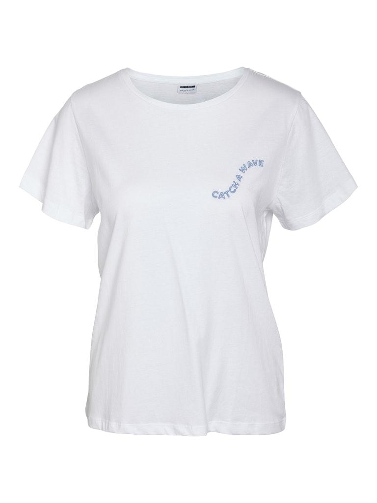 Noisy may T-shirt Nmtanya S/s Jrs Fwd 27030126 Bright White Dames Maat - XS