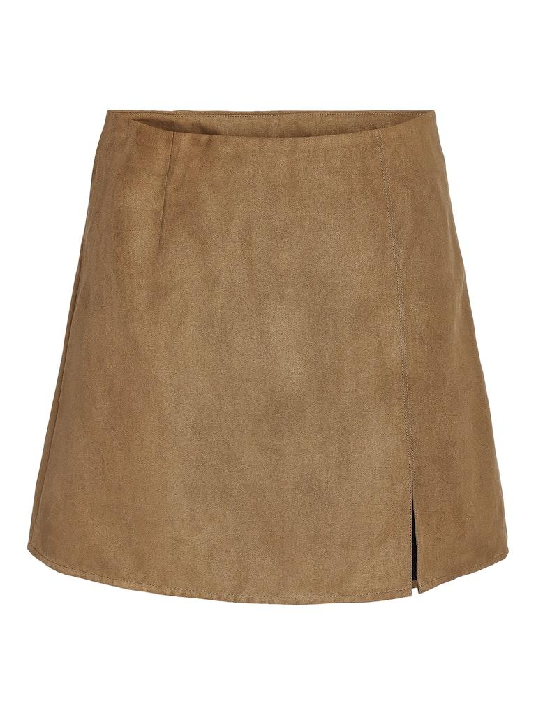 Noisy May Nmclara Penny Suede Pu Hw Skirt S*