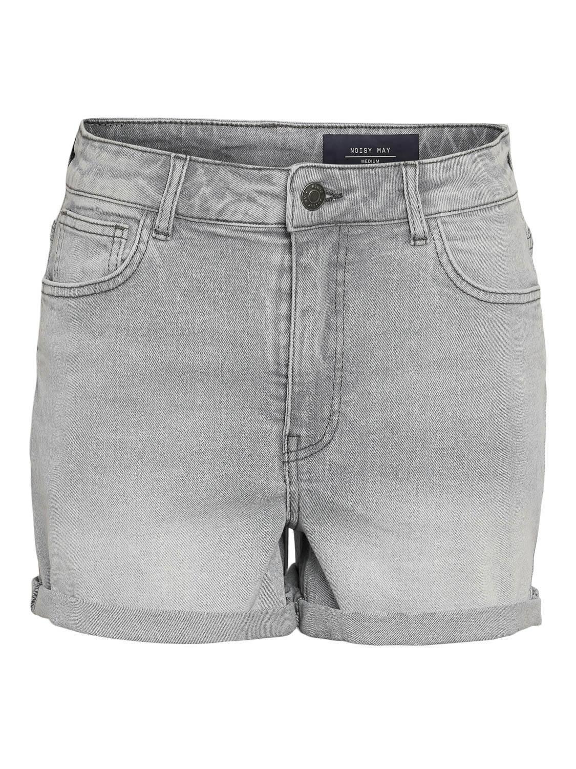 Noisy may Broek Nmmoni Hw Dnm Shorts Az277lg Noos 27032480 Light Grey Denim Dames Maat - XL