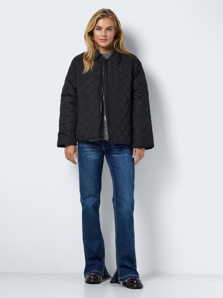 Noisy may Jas Nmgilly Quilted Jacket Fwd Dd 27032713 Black/w/o Nm Log Dames Maat - M