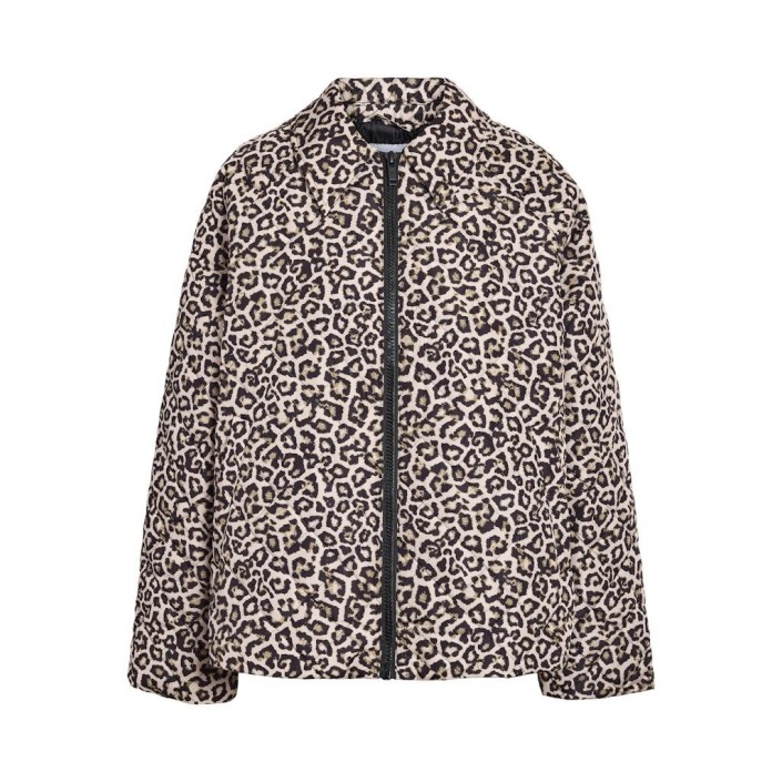 Noisy May NMGILLY QUILTED JACKET FWD DD Mocha Bisque/LEO | Freewear NMGILLY QUILTED JACKET FWD DD - www.freewear.nl - Freewear