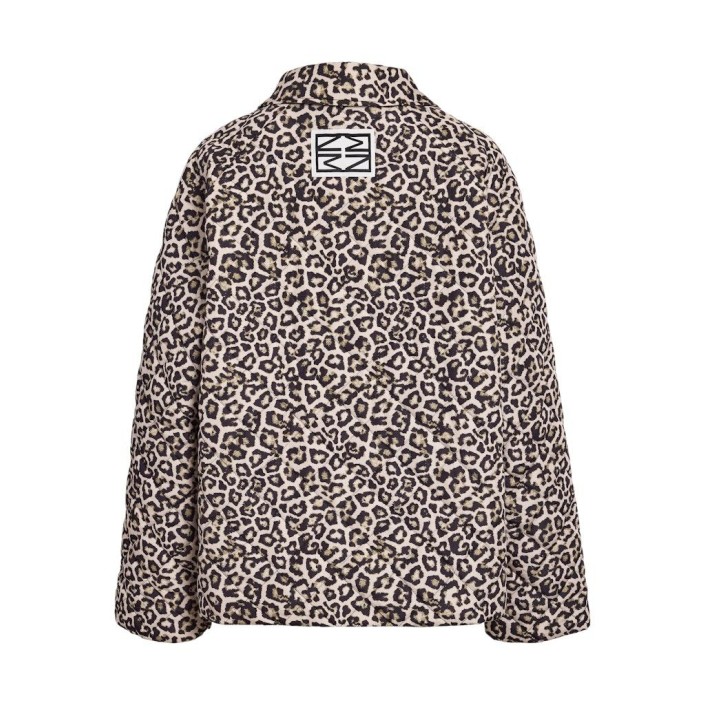 Noisy May NMGILLY QUILTED JACKET FWD DD Mocha Bisque/LEO | Freewear NMGILLY QUILTED JACKET FWD DD - www.freewear.nl - Freewear