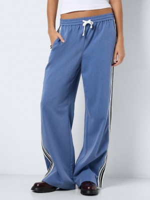 Noisy May NMJESS NW LOOSE PANT Dutch Blue/MELANGE | Freewear NMJESS NW LOOSE PANT - www.freewear.nl - Freewear