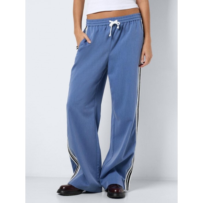 Noisy May NMJESS NW LOOSE PANT Dutch Blue/MELANGE | Freewear NMJESS NW LOOSE PANT - www.freewear.nl - Freewear