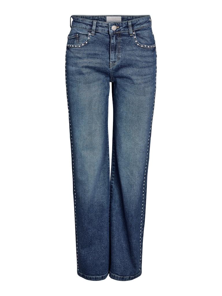 Noisy May Nmyolanda Nw Wide Leg Stud Jeans Az: