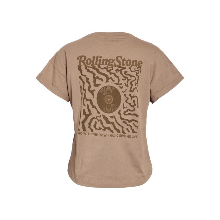 Noisy May NMGABY S/S ROLLINGSTONES LICENSE TE: Silver Mink/ROLLINGSTONES MOREL | Freewear NMGABY S/S ROLLINGSTONES LICENSE TE: - www.freewear.nl - Freewear