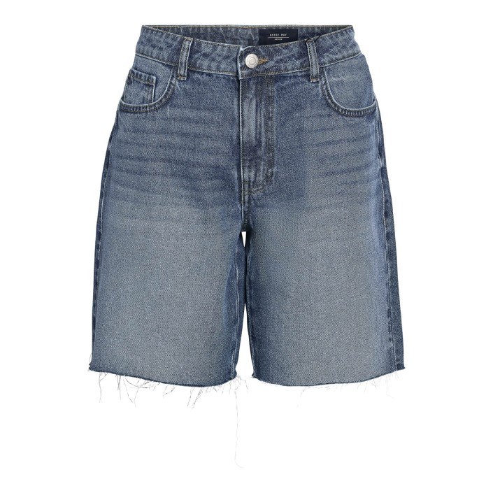 Noisy May NMHOLLA NW LOOSE SHORT AZ426MB NOOS Medium Blue Denim | Freewear NMHOLLA NW LOOSE SHORT AZ426MB NOOS - www.freewear.nl - Freewear