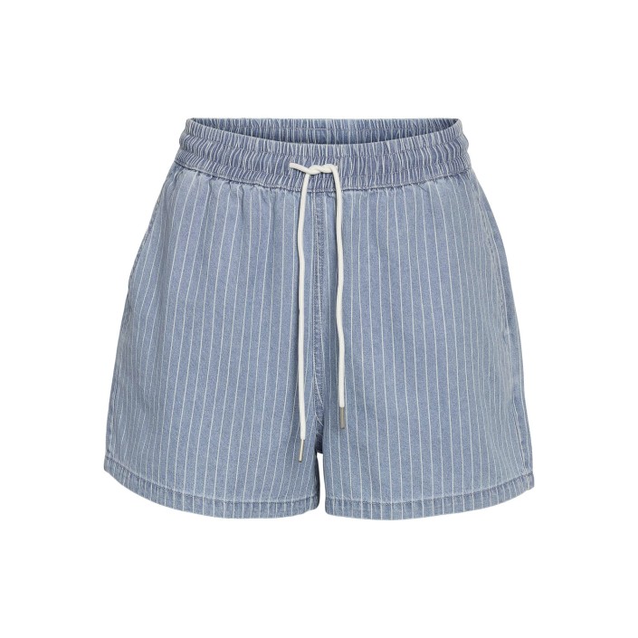 Noisy May NMKATRI NW ELASTIC STRIPE SHORT BS0: Light Blue Denim | Freewear NMKATRI NW ELASTIC STRIPE SHORT BS0: - www.freewear.nl - Freewear