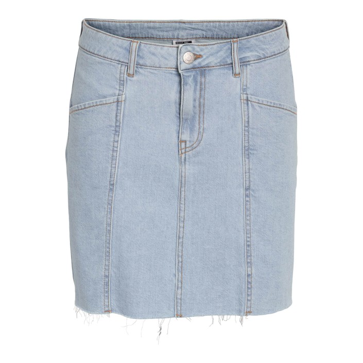 Noisy May NMNINE NW SHORT SKIRT AZ432LB Light Blue Denim | Freewear NMNINE NW SHORT SKIRT AZ432LB - www.freewear.nl - Freewear