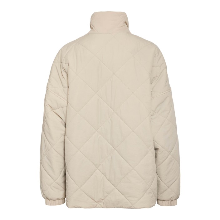 Noisy May NMSCOTT QUILTED JACKET Birch | Freewear NMSCOTT QUILTED JACKET - www.freewear.nl - Freewear
