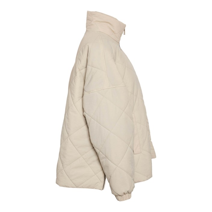 Noisy May NMSCOTT QUILTED JACKET Birch | Freewear NMSCOTT QUILTED JACKET - www.freewear.nl - Freewear