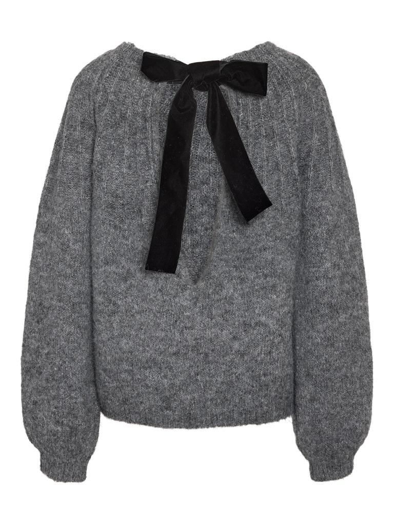 Noisy May Nmsutton L/s Open Back Bow Knit Fwd