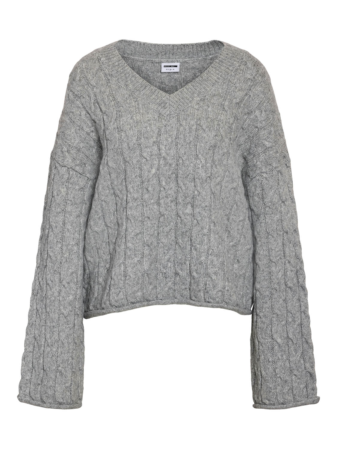 Noisy May Nmeloise L/s V-neck Cable Knit Fwd :