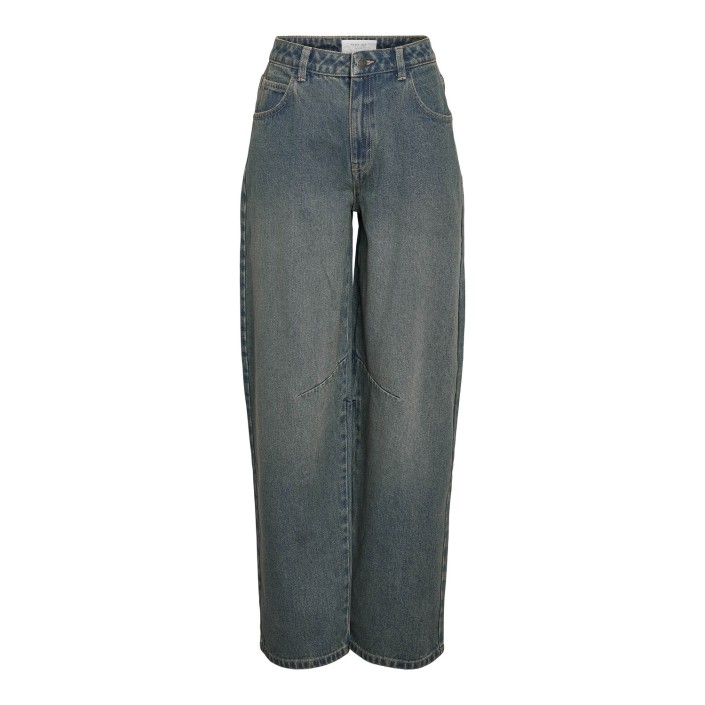 Noisy May NMHAZAL HW BARR KNE DRT JNS VI586MB: Medium Blue Denim | Freewear NMHAZAL HW BARR KNE DRT JNS VI586MB: - www.freewear.nl - Freewear