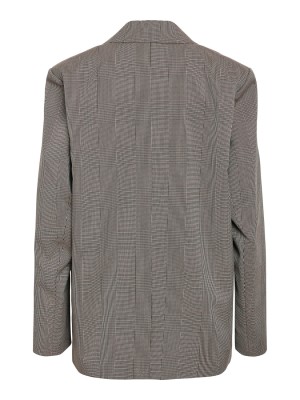 Noisy May NMWERA CHECK BLAZER FWD Toasted Coconut/WINDSOR WINE | Freewear NMWERA CHECK BLAZER FWD - www.freewear.nl - Freewear