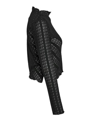 Noisy May NMKAMI L/S LACE TOP JRS FWD Black | Freewear NMKAMI L/S LACE TOP JRS FWD - www.freewear.nl - Freewear