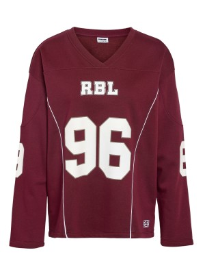 Noisy May NMASTON L/S V-NECK SPORTS SWEAT JRS: Windsor Wine | Freewear NMASTON L/S V-NECK SPORTS SWEAT JRS: - www.freewear.nl - Freewear