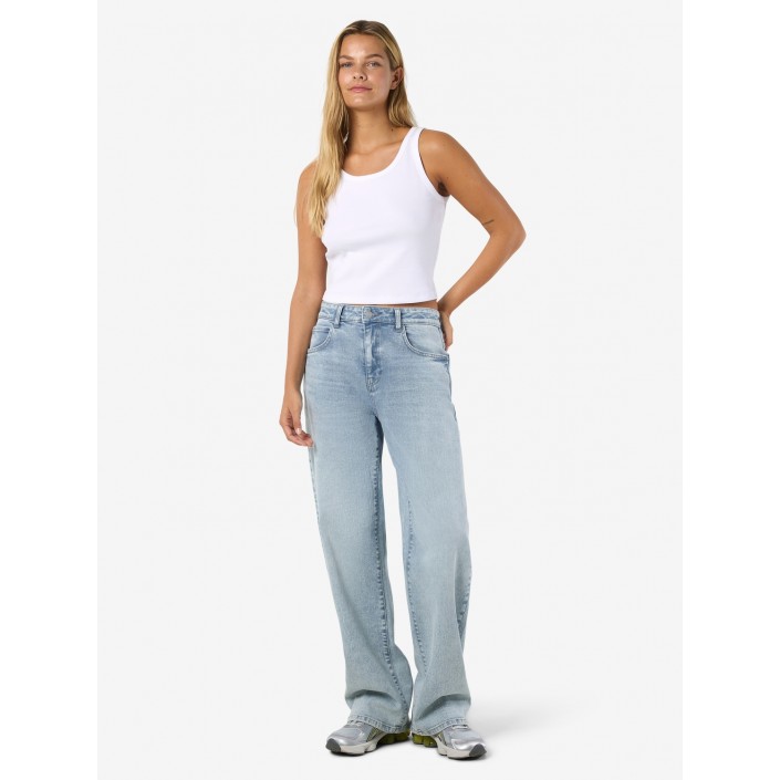 Noisy May NMJOSIE HW LOOSE JEANS AZ359LB NOOS Light Blue Denim | Freewear NMJOSIE HW LOOSE JEANS AZ359LB NOOS - www.freewear.nl - Freewear