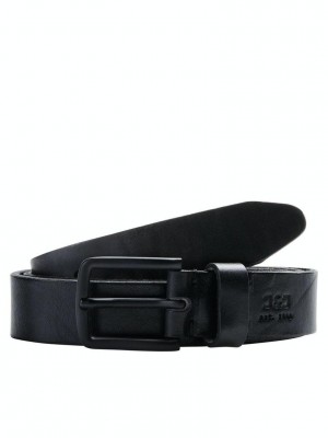 Jack and Jones JJILEE LEATHER BELT NOOS Black | Freewear JJILEE LEATHER BELT NOOS - www.freewear.nl - Freewear