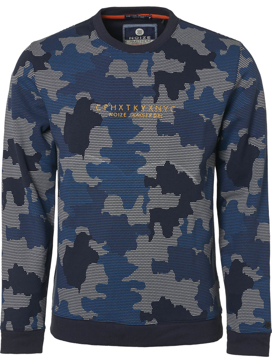 Noize Sweat, r neck, allover camouflage p navy | Freewear Noize Sweat, r neck Black | Freewear | Freewear