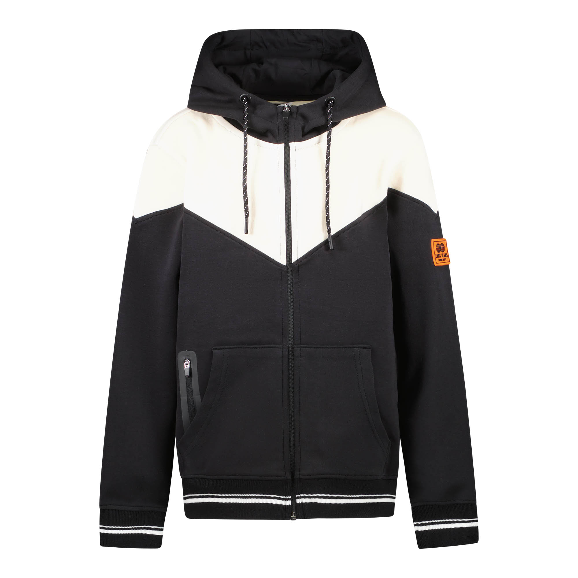 Cars Jeans Vysso Hood Zip Vest Black Jongens Vest - Maat 152