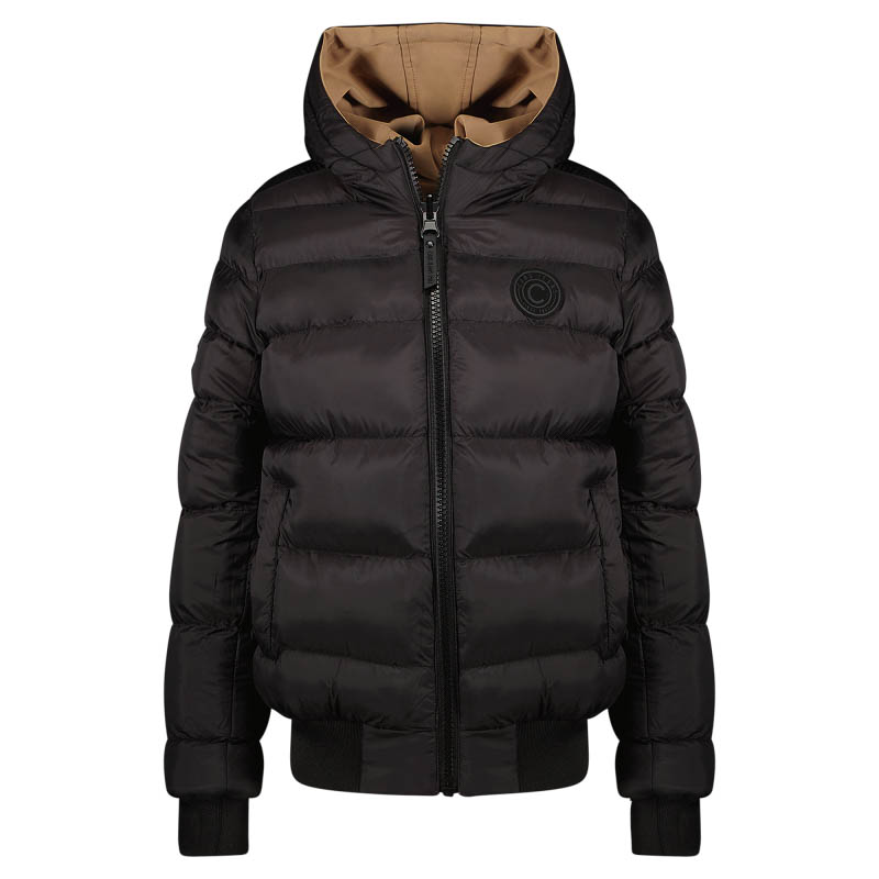 Cars Jeans Kids RUSTHAN Rev.Poly Black Jongens Jas - BLACK - Maat 164
