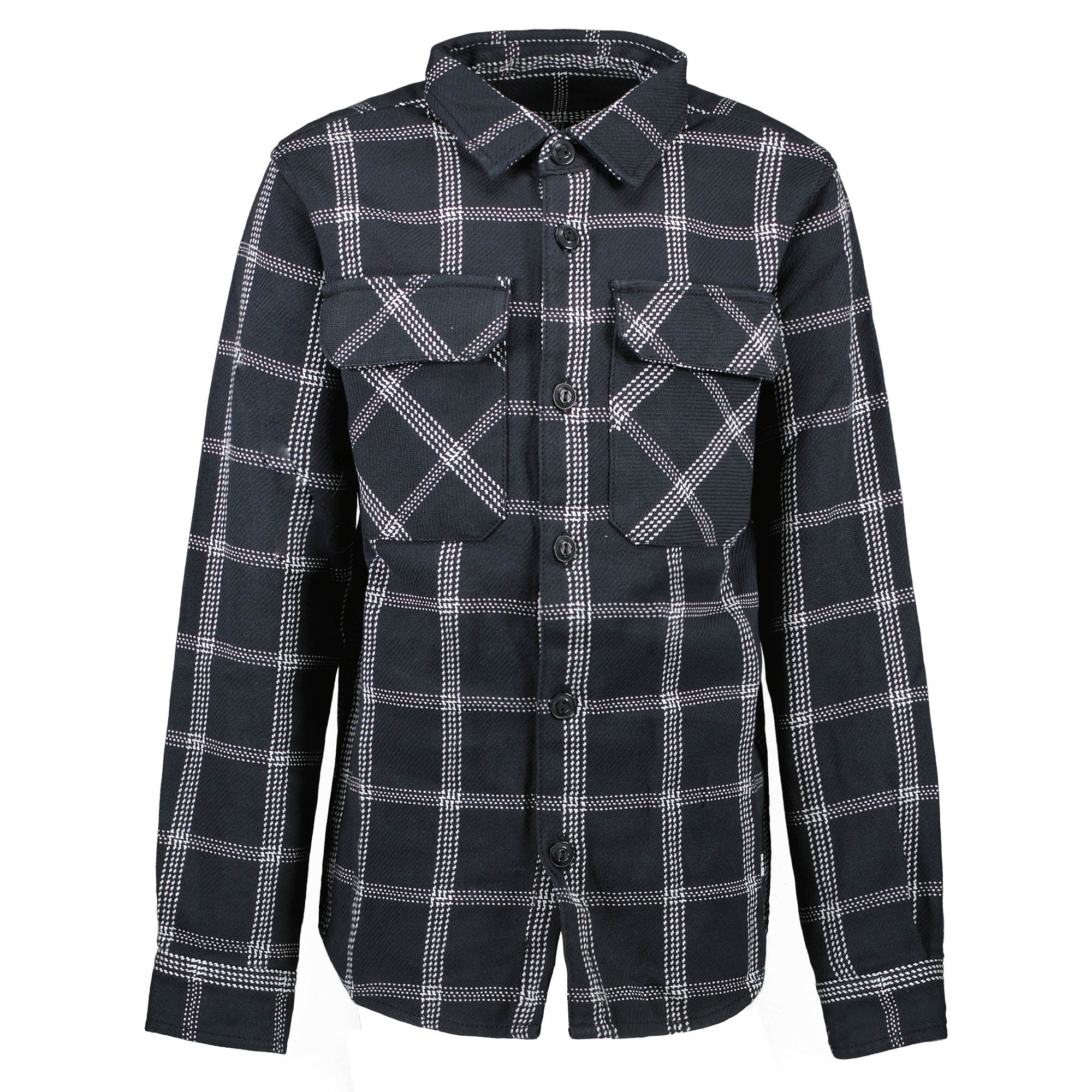 Cars Kids Perith Check Shirt Black