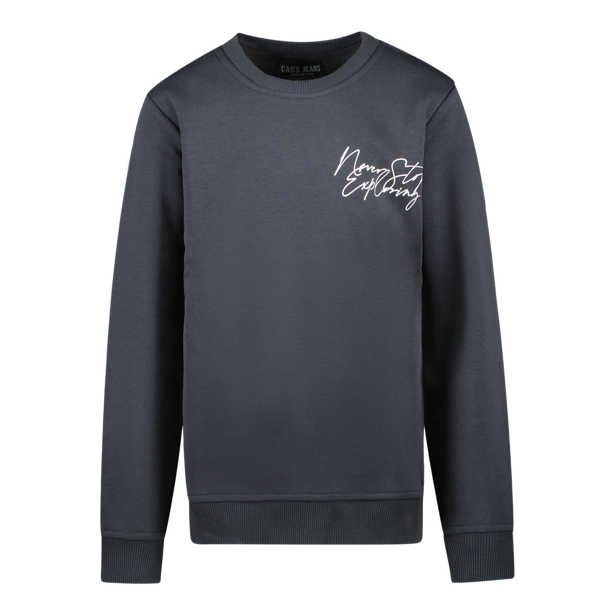 Cars jeans sweater jongens - donkergrijs - Grush - maat 152