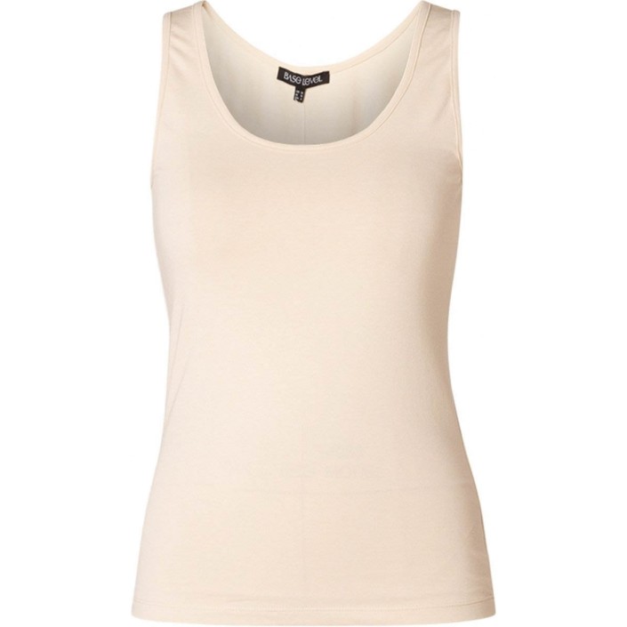 Base Level Yippie Top Light Beige | Freewear Yippie Top - www.freewear.nl - Freewear