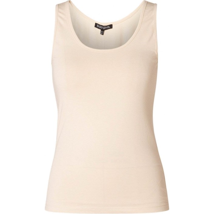 Base Level Yippie Top Light Beige | Freewear Yippie Top - www.freewear.nl - Freewear