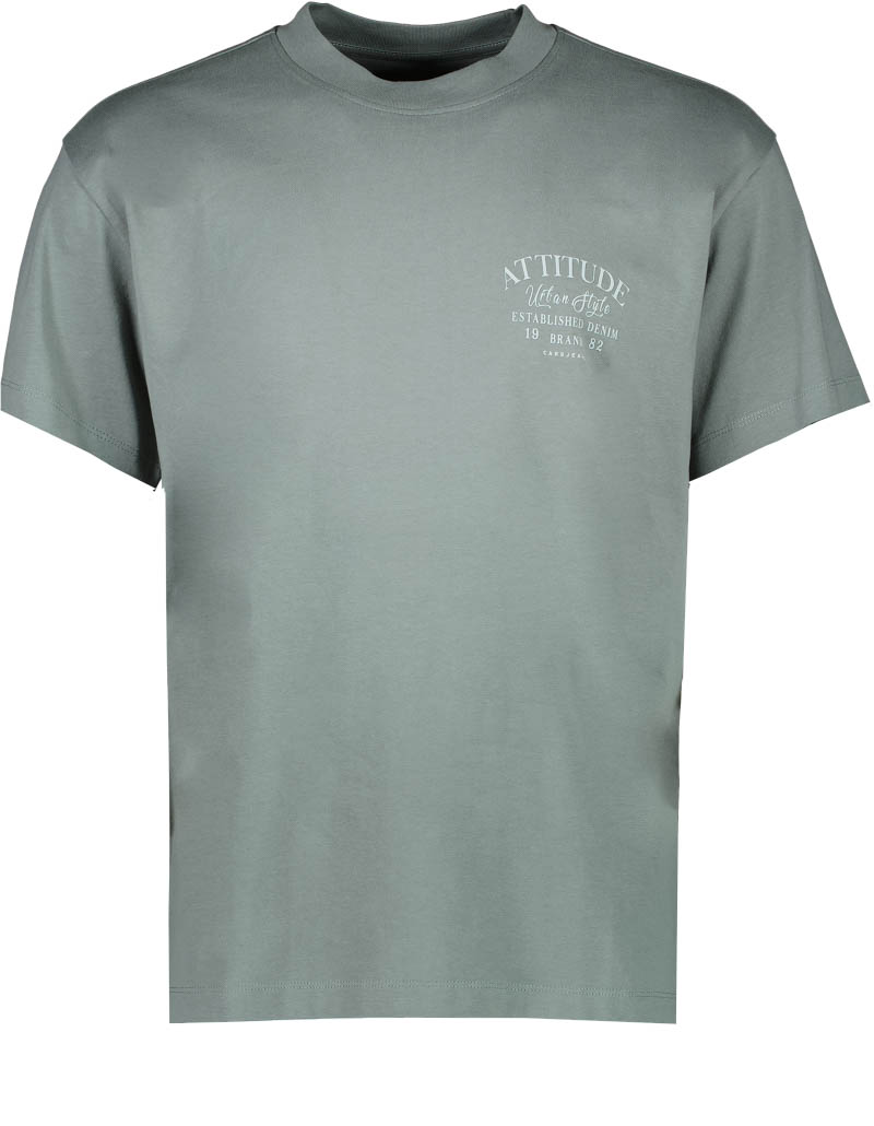 Cars Jeans T-shirt Mezzo Ts Backprint 60750 Sea Blue Mannen Maat - XXL