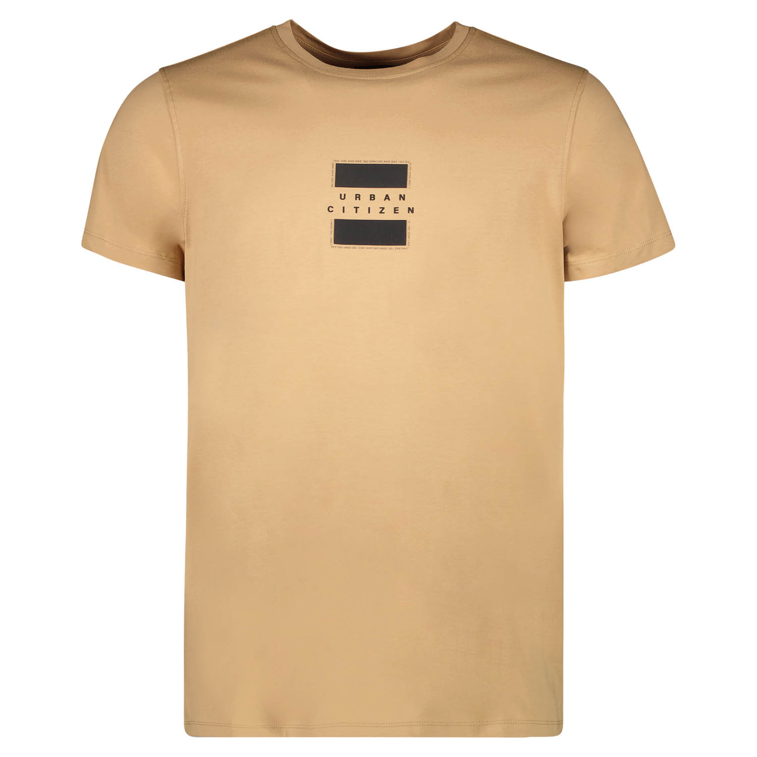 Cars Jeans T-shirt Uno - Heren - Khaki - (maat: L)