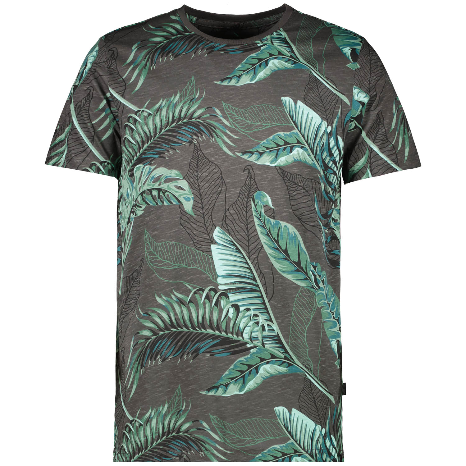 Cars Jeans CARRON TS Print Dark Grey Heren T-shirt - Dark Grey - Maat XXXL