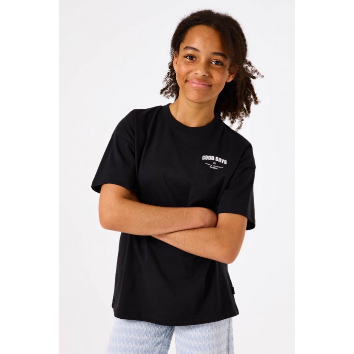 Garcia A52602_girls T-shirt ss 1755-off black | Freewear A52602_girls T-shirt ss - www.freewear.nl - Freewear
