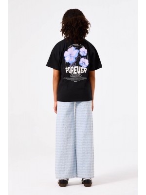 Garcia A52602_girls T-shirt ss 1755-off black | Freewear A52602_girls T-shirt ss - www.freewear.nl - Freewear