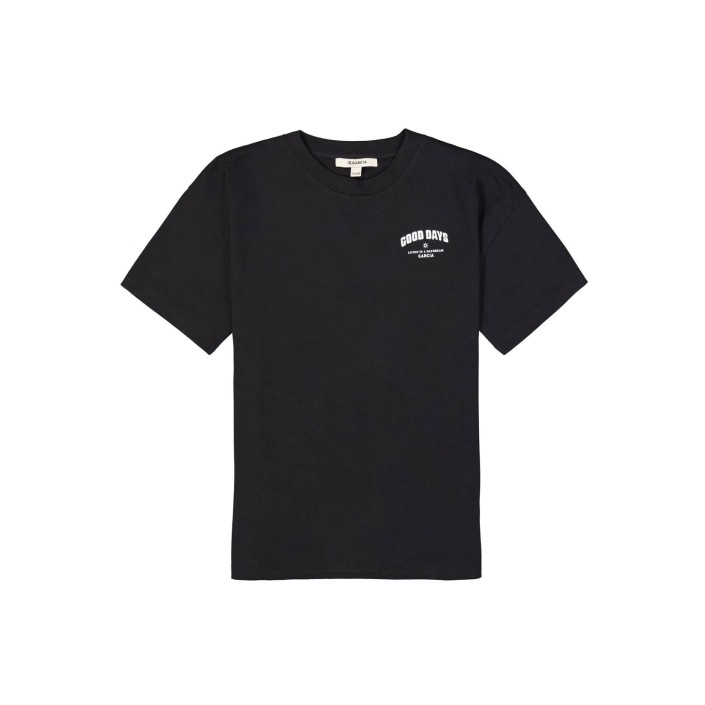Garcia A52602_girls T-shirt ss 1755-off black | Freewear A52602_girls T-shirt ss - www.freewear.nl - Freewear