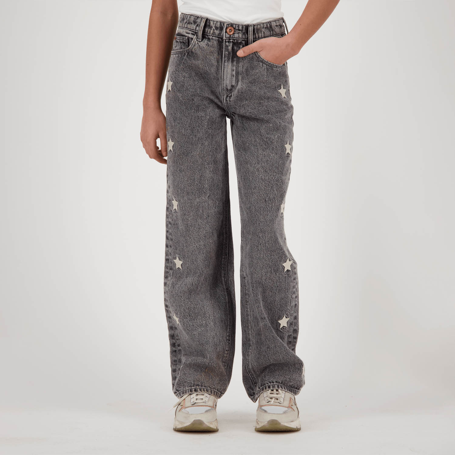 Vingino Cato Star Meisjes Jeans - Maat 122