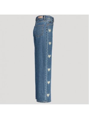 Vingino Ki Cato Heart Jeans Light Vintage | Freewear Ki Cato Heart Jeans - www.freewear.nl - Freewear
