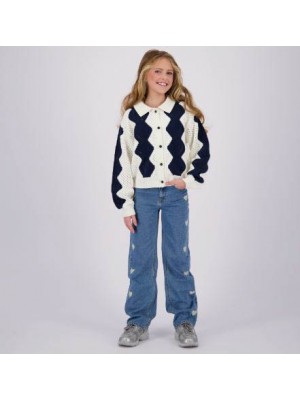 Vingino Ki Cato Heart Jeans Light Vintage | Freewear Ki Cato Heart Jeans - www.freewear.nl - Freewear
