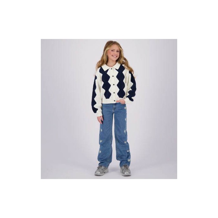 Vingino Ki Cato Heart Jeans Light Vintage | Freewear Ki Cato Heart Jeans - www.freewear.nl - Freewear