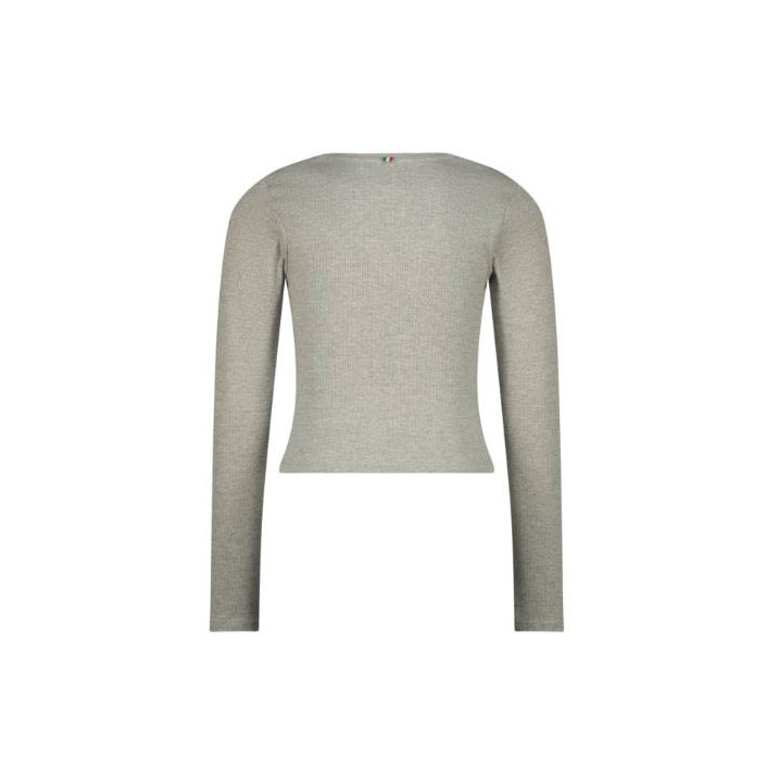 Vingino G-basic-rib detail Light Grey Melee | Freewear G-basic-rib detail - www.freewear.nl - Freewear