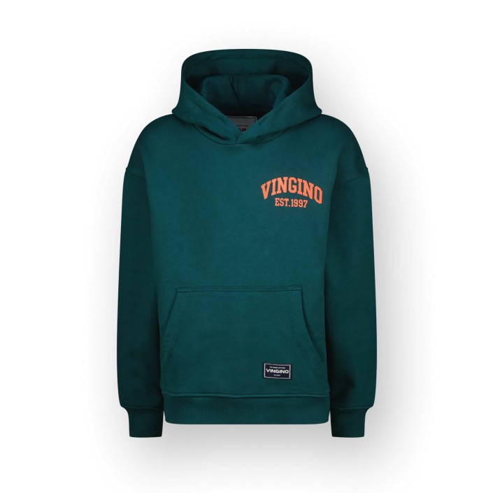 Vingino Icon-hoody Sweater Dark jungle green | Freewear Icon-hoody Sweater - www.freewear.nl - Freewear