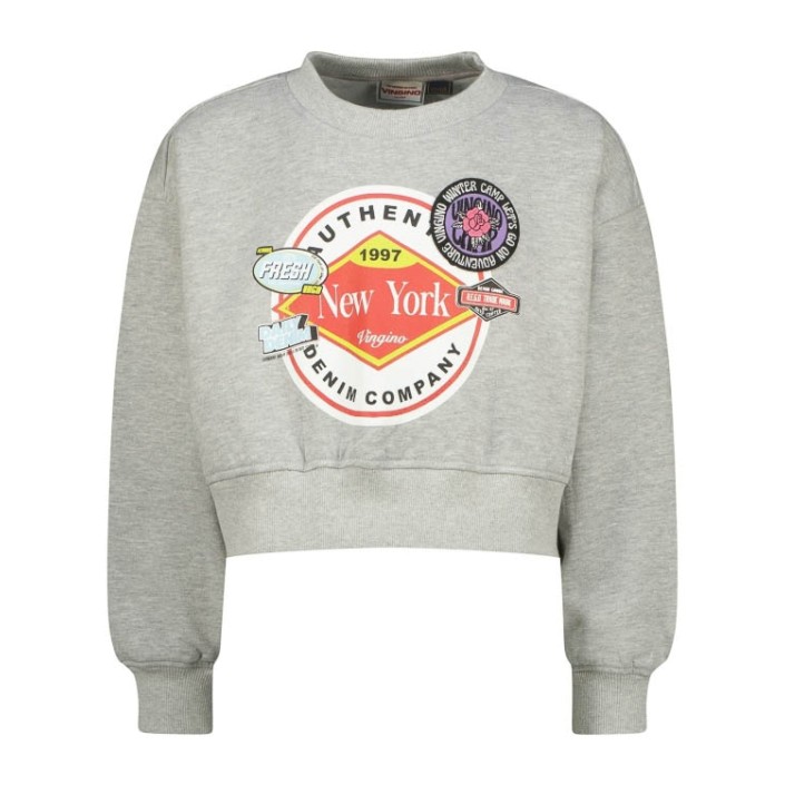 Vingino Nomire Sweater Grey Mele | Freewear Nomire Sweater - www.freewear.nl - Freewear