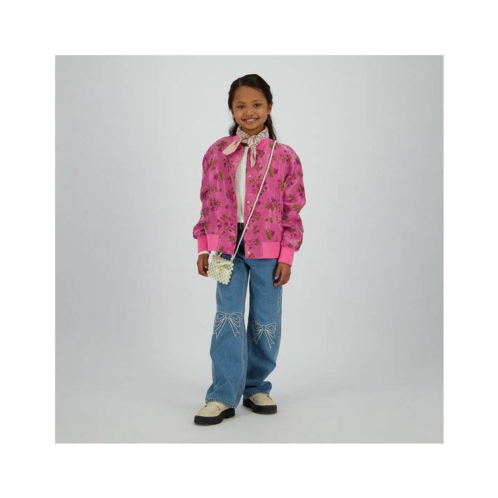 Vingino Cato Bow Jeans Mid Blue Wash | Freewear Cato Bow Jeans - www.freewear.nl - Freewear